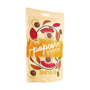 Dancing Tea Red Oolong Popcorn 60g - Unique Flavored Snack, Gourmet Tea Infused Treat, Crispy & Delicious