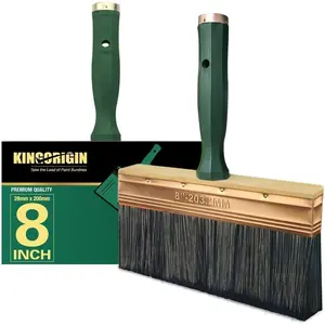 Deck Stain Brush 8 Inch Deck Paint Brush with Threaded Handle for Extension Pole, Wide Large Brushes for Staining Wood Fence Walls Lime Wash Paint Brush