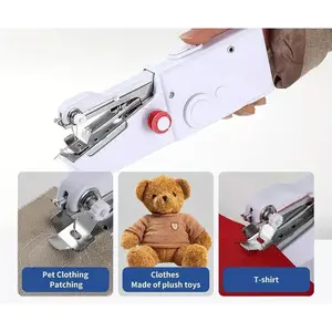 Mini Handheld Sewing Machine, Portable Electric Cordless Stitch Tool, Quick Clothing Repair for Home & Travel Emergencies, Easy to Operate for Beginners & DIY Enthusiasts