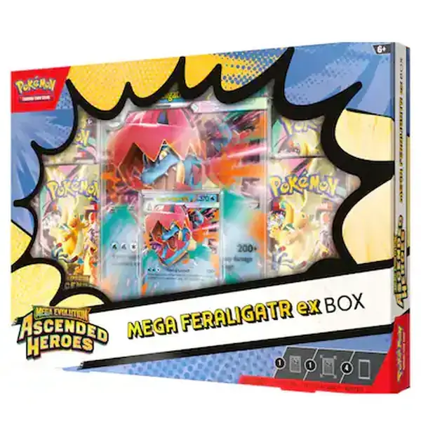 Mega Feraligatr ex Box Contents Collectible Trading Cards Trading Card Set