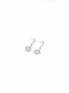 Heart Saturn Earrings