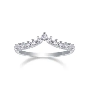 [Embrace] Synthetic Moissanite Ring Sterling Silver with 18K White Gold Plated Shiny Lab Create Diamond Band Promise Rings for Wedding Engagement Gifts for Women Birthday Anniversary Party Gifts