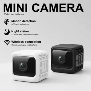 W11 1080P Wireless WiFi Security Camera Home Pet Baby Monitor with Motion Detection Night Vision 130° Wide Angle Rechargeable Magnetic Surveillance Full HD Action Mini Infrared