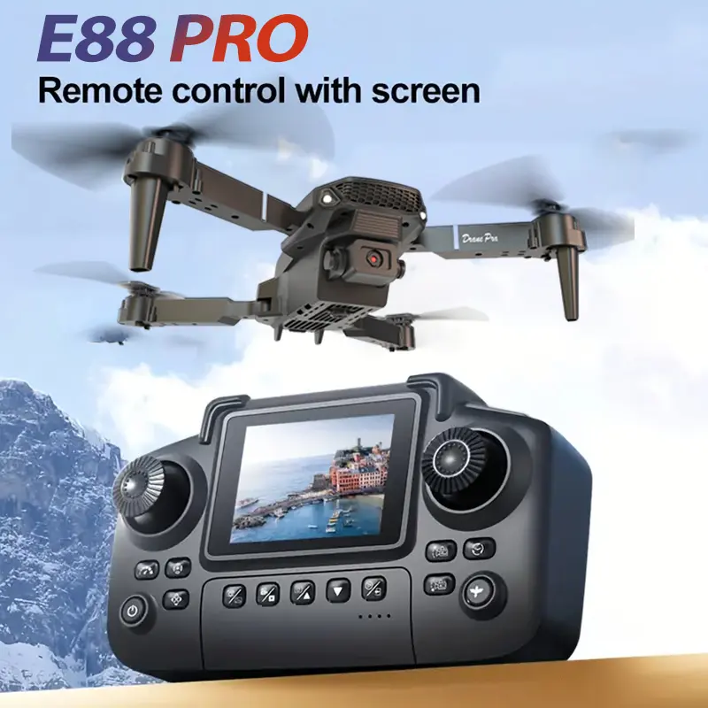 E88PK-2-2 Remote Control with Screen - Ideal for Drone Operation and Monitoring E88PK-2-2 Remote Control with Screen - Ideal for Drone Operation and Monitoring