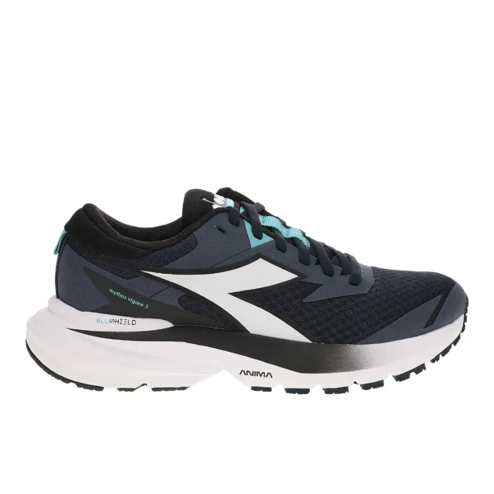 diadora Mens Mythos Blushield Vigore 3 Running Sneakers Shoes - Blue