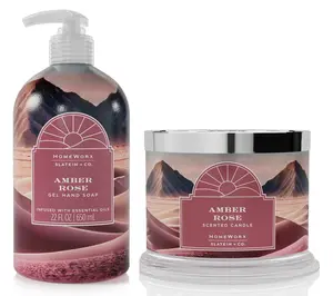 HomeWorx by Slatkin + Co. 14oz Candle + 22oz Hand Soap