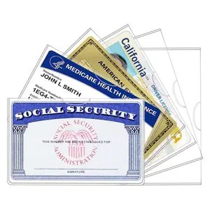 New Medicare Card Holder Protector Sleeves，12Mil Clear PVC Waterproof Medical/Credit Card, Business/Social Security Card Protector
