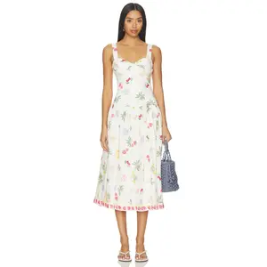 Amanda Uprichard Soho Midi Dress in Boardwalk Print
