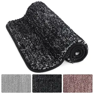 Lifewit Front Door Mat Water Absorbent Low Profile Machine Washable Dirt Trapper for Indoor Use Non-Slip Rubber Entrance Rug