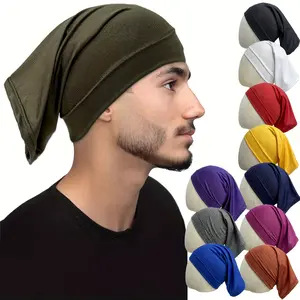 Unisex Tube Sock Wide Elastic Headband |       Lightweight, Knit Fabric, Multiple Colors Available, Casual Style for Sleeping, Outdoor Riding, Running.