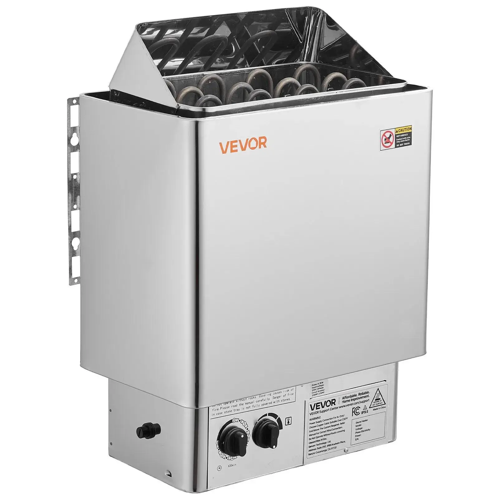 【SummerFinds】VEVOR Sauna Heater,  6KW 240V Electric Sauna Stove, Dry Steam Bath Saunas Stove with Pre-Drilled Bracket, Fit 176.5 to 317.8 CU.FT Saunas Rooms, Steam Bath Stoves for Home, Commercial, Leisure Venues