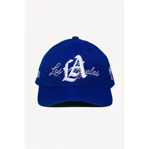 LA Logo 6 Panel Snapback | Royal Blue