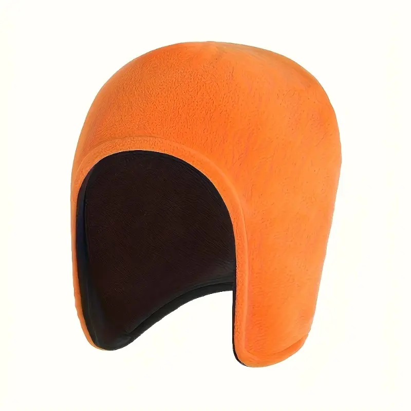 Heating Cap for Elderly - Double-Layer Thickened Windproof & Cold-Proof, Soft Polyester, Contrast Color Options (Blue/Black) - Winter Warmth, Hand Washable, Beanie Hat with Ear Flaps, Earmuffs Design for