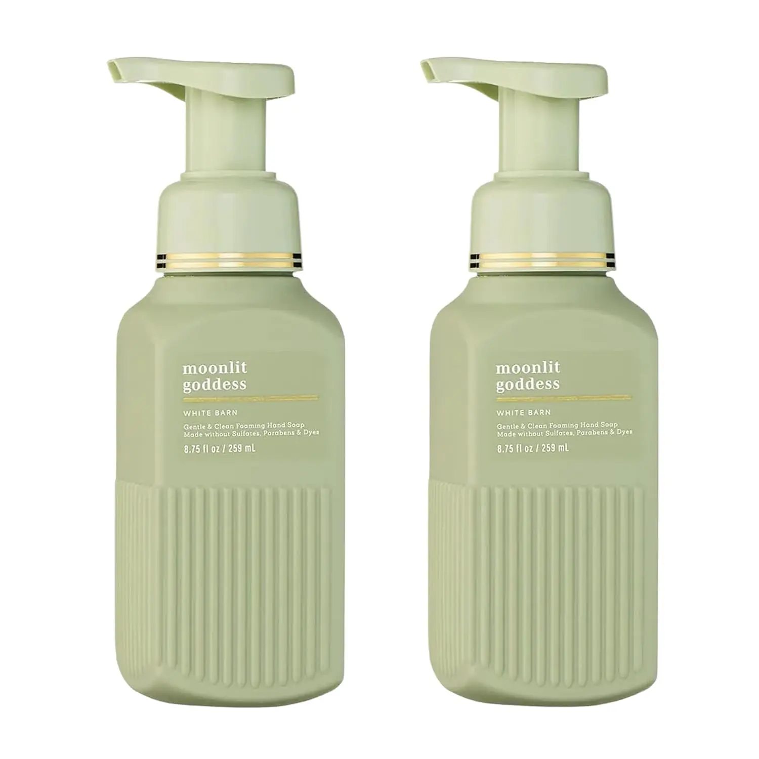 Bath & Body Works Gentle & Clean Foaming Hand Soap, Moonlit Goddess Scent, Non-Drying, Made Without Sulfates & Parabens, Foaming Hand Wash for Kitchen & Bathroom, 8.75 fl oz - 2 Pack