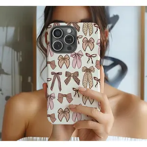 Neutral Bows Phone Case, durable, shock-absorbing two-in-one mobile phone case, suitable for iPhone 16 15 14 13 12 11 and other series models, can be given as a gift to friends or family