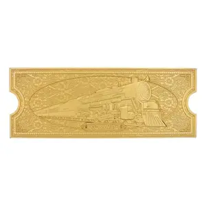 The Polar Express 24k Gold Plated Train Ticket