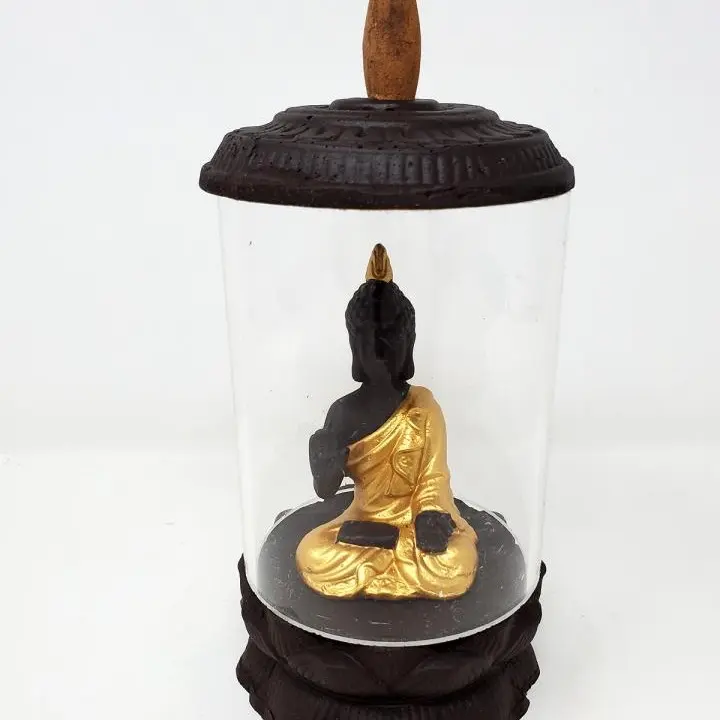 Buddha Backflow Incense Acrylic Cone Burner