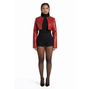 Croc Embossed Jacket