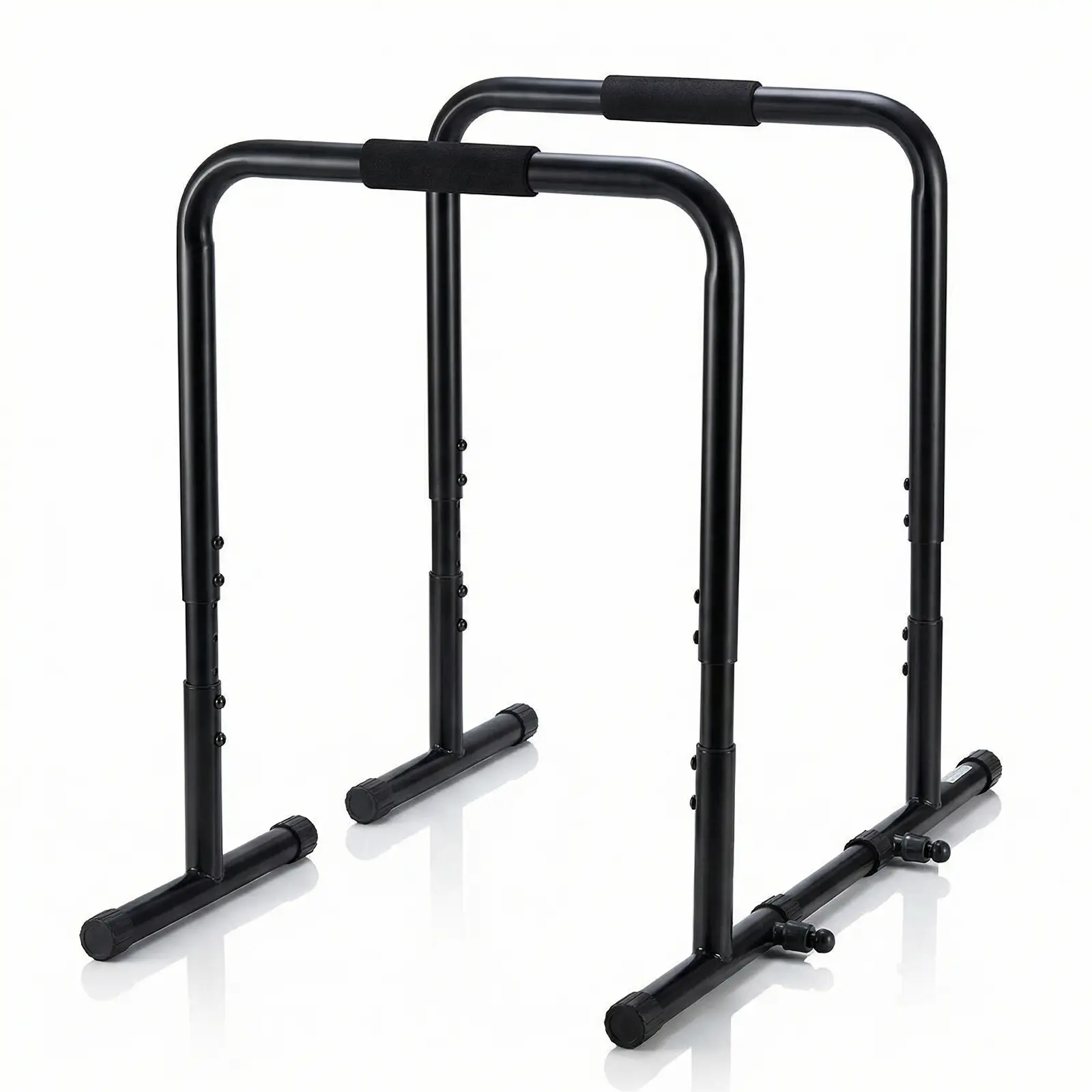 Sweetcrispy Professional Dip Station 400LBS Heavy-Duty Steel, Non-Slip Handles Adjustable Parallel Bars, Multi-Function Dip Stand for Tricep Dips, Pull-ups & Inverted Row, Scratch-Resistant Home Workout Gear