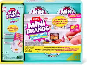 Mini Brands-FILL THE FRIDGE-SERIES 1-1PK Fill the Fridge PLAYSET S1 And 3PK INT Capsules S1