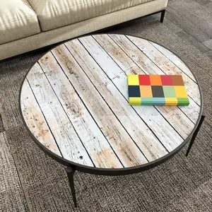 Distressed Wood Wallpaper Peel and Stick Blue Wood Contact Paper 17.7"x80"