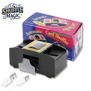 needohs Automatic Card Shuffler1/2/3/4/5/6 Deck,Battery-Operated Electric UNO Poker Shuffler,Playing Card Shuffler for Home Card Game,Travel