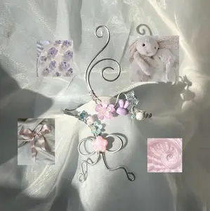Handmade Bowii Bunny Arm Cuff Fairy Floral Jewelry Aesthetic Fairycore Arm Jewelry