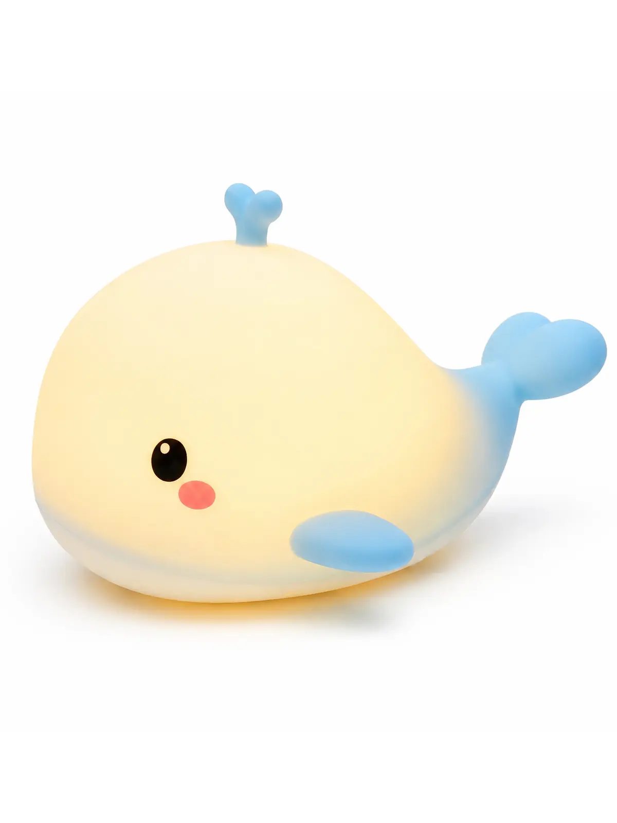 Whale Night Light for Kids, 3-Level Baby Light for Nursery 30-Min Timer Rechargeable Nursery Night for Breastfeeding Kids Bedroom,BPA Free, Eye Caring, Soft