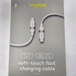Heyday Usb-C to Usb-C soft touch fast charging cable