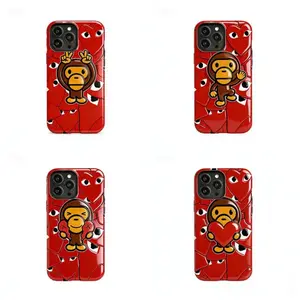 Bape x Heart Eyes Durable Phone Case, – A trendy streetwear fashion gift!Suitable for iPhone 17-11 Pro MaxPlus