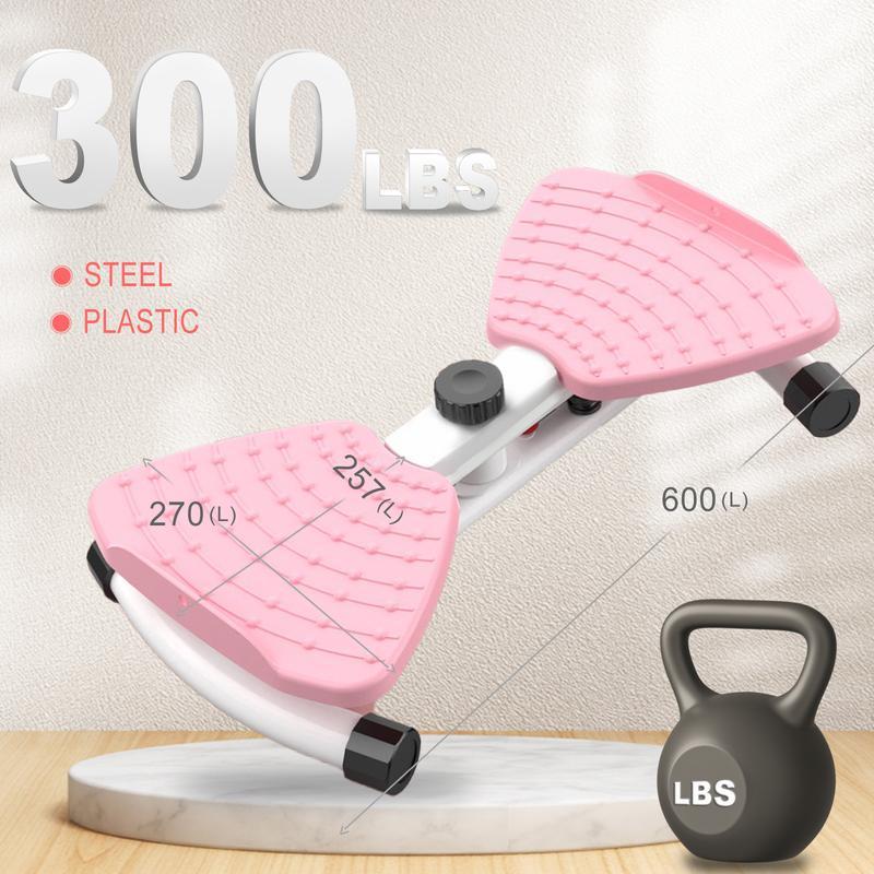 Waist Twist Machine Ab Training 350 lbs Capacity Ab Board for Women - Core Workout Equipment Portable Waist Toner for Aerobic Exercise - Home Gym Cardio