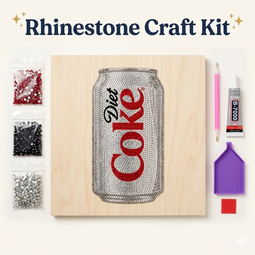 Soda Can Rhinestone Art Kit Soda Can Rhinestone Art Kit