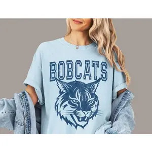 Bobcats T Shirt Bobcats Shirt Bobcats Game Day Tee for Women Bobcats Spirit Wear Bobcats Tshirt for Kids Bobcats Mascot