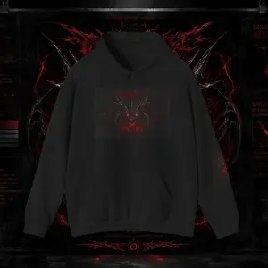 Men's Ribbed Cotton Hooded Sweatshirt - Unisex Heavy Blend™ Classic Tops with Decoration, Sport Hem, for Everyday Wear