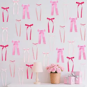 Butterfly Knot Wall Sticker Party Background Decoration Prop, Holiday Atmosphere Accessory, Festive Wall Decor for Parties, Decorative Sticker