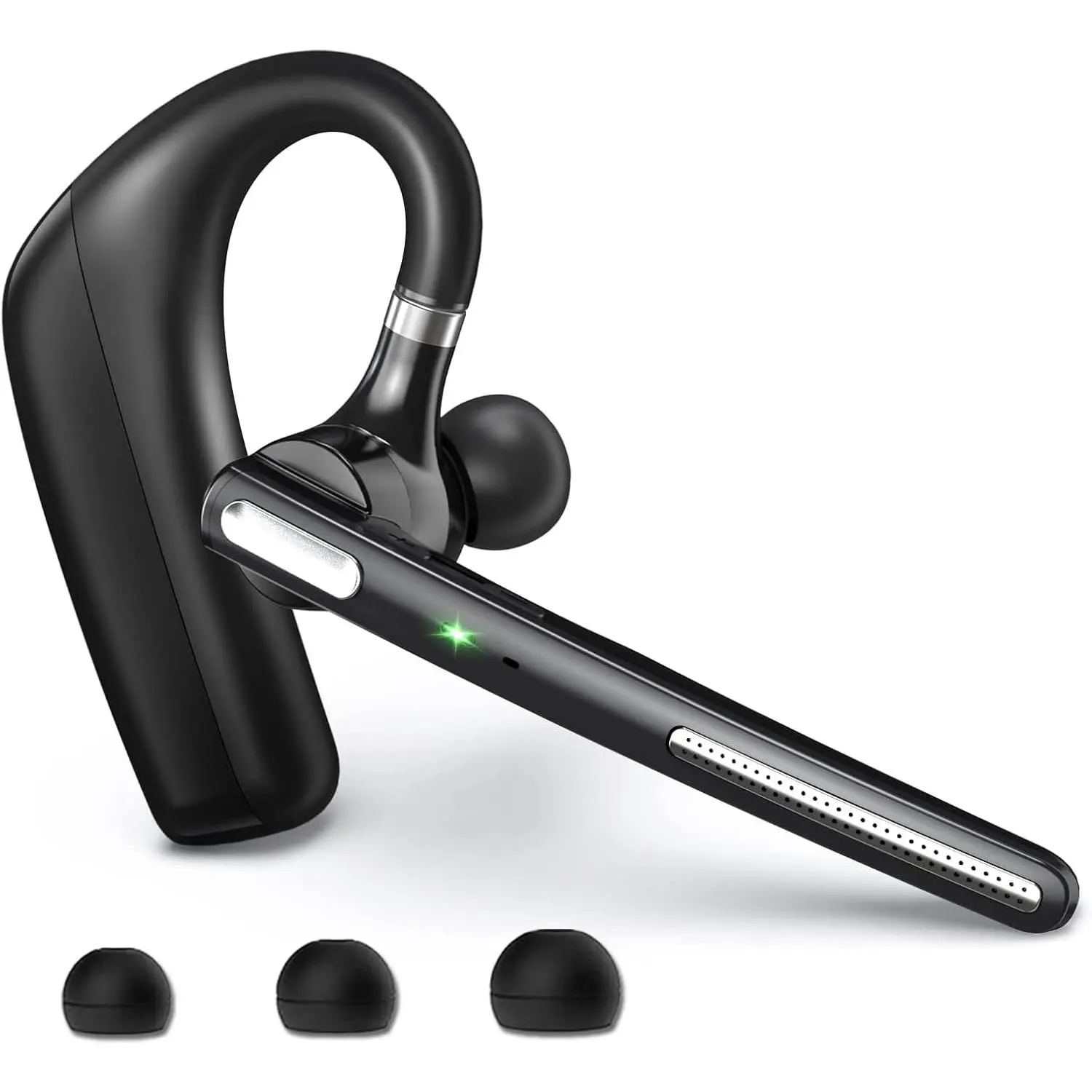 Headset V5.4,   Earpiece with CVC8.0 Dual Mic Noise Cancelling 110 Hours Talktime for Cell Phone/ and Android Headphones for Trucker/Driver/Business