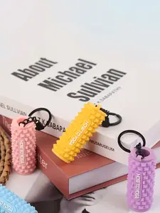 Sports Fitness Mini Foam Shaft Keychain, Keychain Lanyard, Sports Fitness Bag Pendant, Foam Shaft Shape Lovers Gift, Yoga Fitness Peripheral Bag Decoration, Gift For Yoga/Fitness Lovers