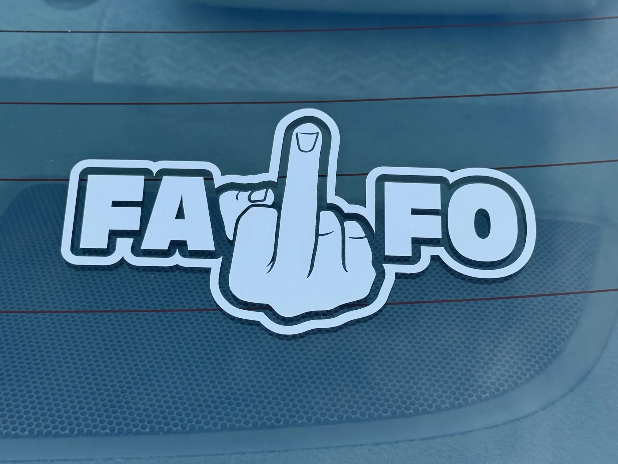 FAFO FINGER Vinyl Decal - 2 PACK SPECIAL