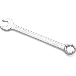 30mm Combination Wrench, Metric 12-Point Vanadium Spanner, Industrial with 15-Degree Offset, Sand Blasted Finish, Heat-Treated Forged Tool