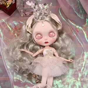 White Swan ICY DBS Blyth Doll Carving Lips Matte Face 1/6 BJD Azone S Anime Girl