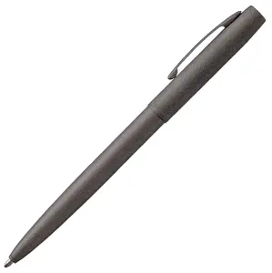 Fisher Space Pen Cap-O-Matic Pen, Ballpoint, Tungsten, Cerakote Finish, Pocket Clip, Black Ink