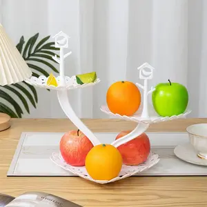 3 Layer Cake Stand, 1 Count Multi Layer Dessert Fruit Display Stand, Cupcake Stand for Home Party Kitchen Picnic