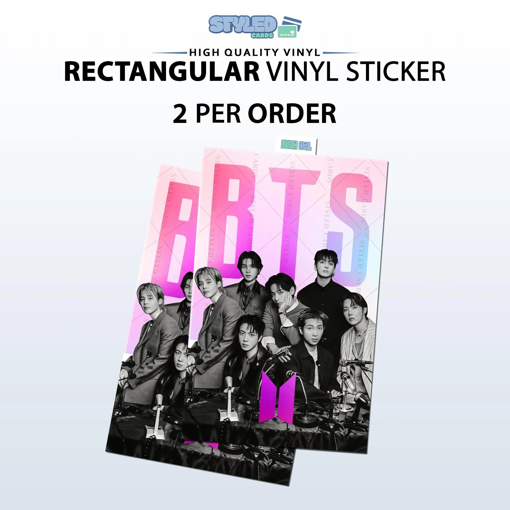 pink horizontal card small chip