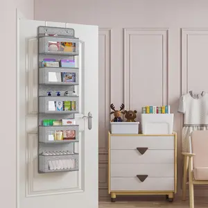 5 Tier Pockets Over Door Hanging Organiser Closet Shoe Storage Bag Tidy Hanger Racks Hangable