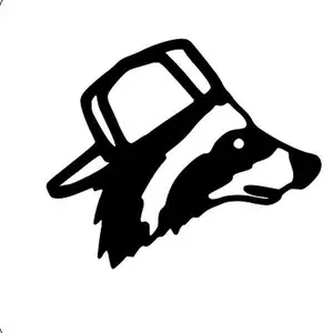 Raccoon With Backwards Hat Decal