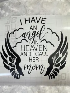 Angel In Heaven - Mom - Vinyl Decal