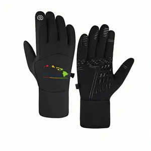 1 pair with Maui Hawaii Tropicalwinter gloves mountaineering gloves Touch Screen Touch Screen Compatible Daily Use unisex sports gloves Warmest holiday gifts