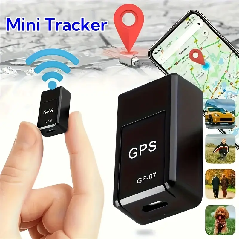 Magnetic Mini GPS Tracker - Compact Vehicle/Truck Locator, Rechargeable Bat., Lithium Poly. Battery, Remote Mobile Phone Operation, Asset Tracking Device with SIM Card