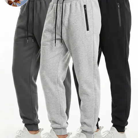 Men’s Solid Color Drawstring Regular Leg Casual Sportswear Pants - Athleisure Menswear, Essential Sweatpants, Simple Classic Sportswear, Ideal for Casual & Everyday Wear