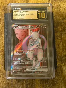 Team Rocket's Mewtwo ex CGC Pristine 10 - Glory of the Rocket Gang 114/098